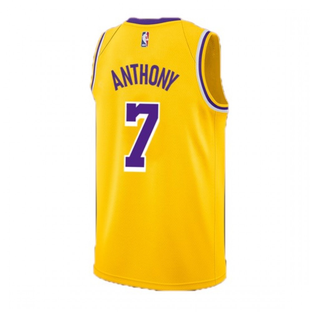 Men's Los Angeles Lakers Carmelo Anthony #7 Nike Gold Swingman Jersey - Icon Edition-League Wear Hub