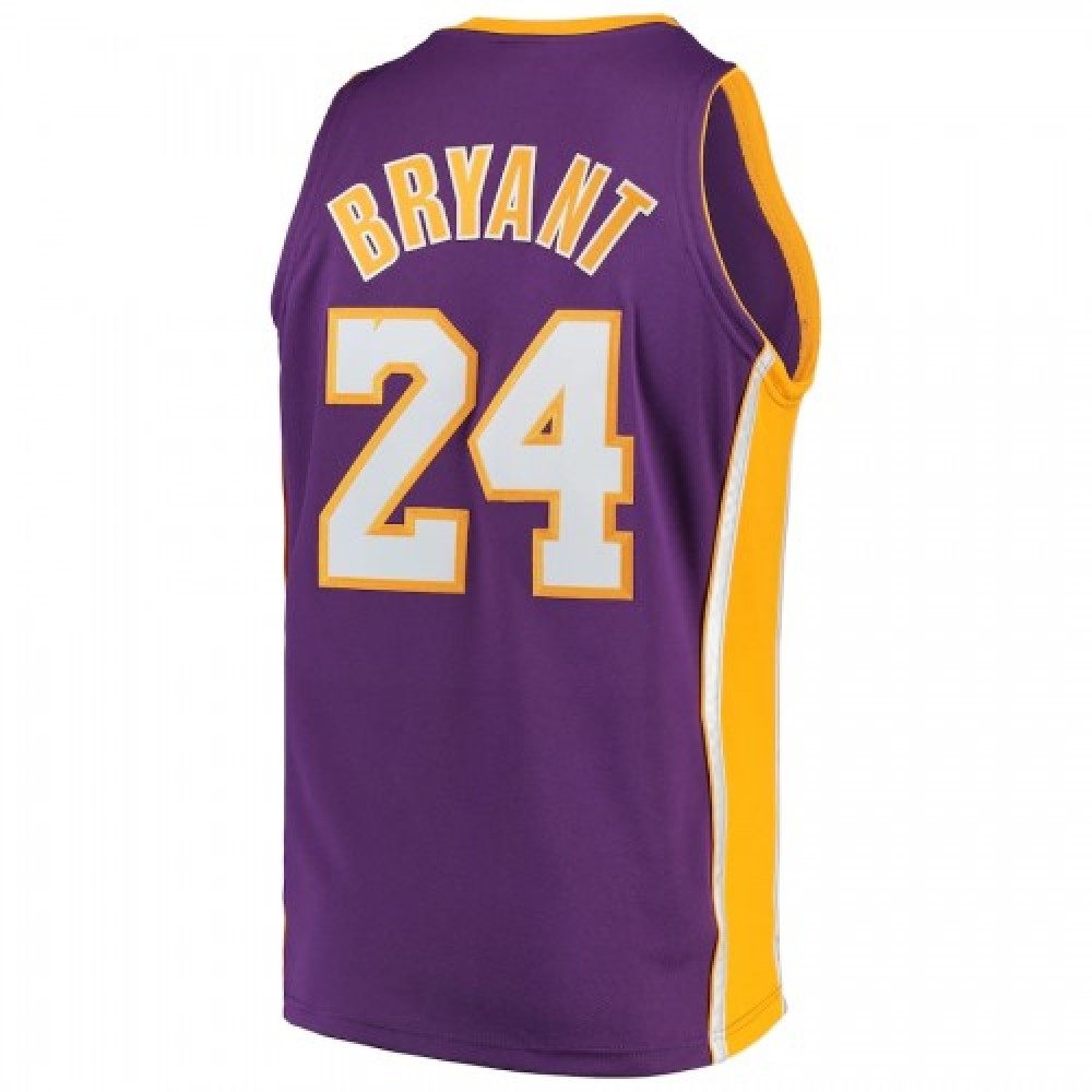 Men's Los Angeles Lakers Road Final Kobe Bryant #24 Throwback Purple 08-09 Hardwood Jersey-League Wear Hub