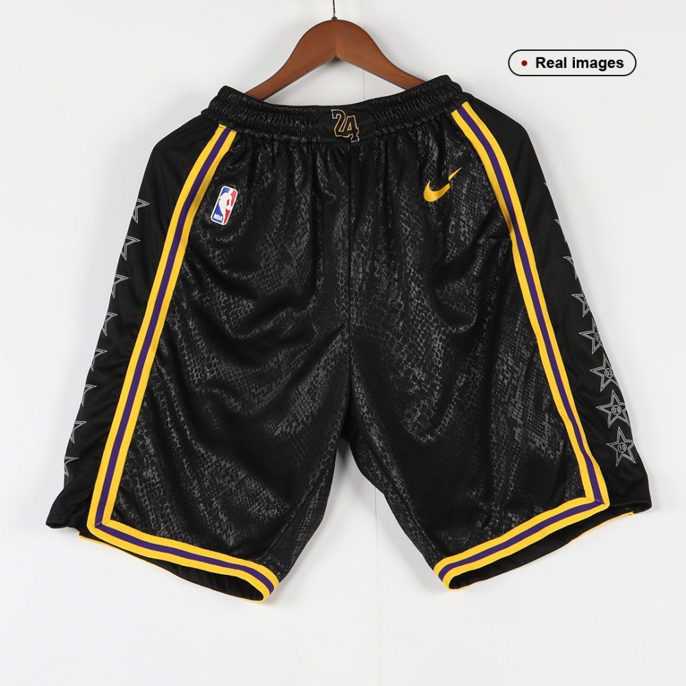 Men's Los Angeles Lakers Nike Black Swingman Short - City Edition-League Wear Hub