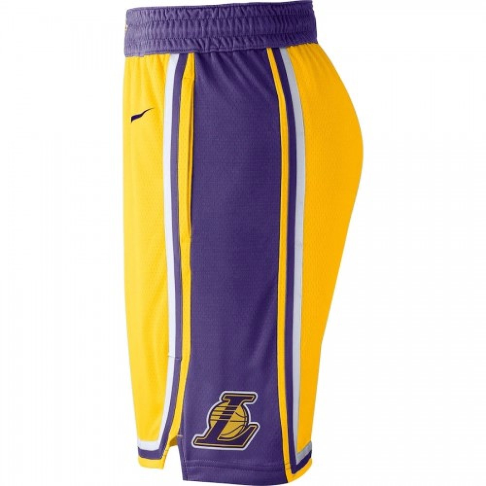 Men's Los Angeles Lakers Nike Yellow NBA Swingman Short - Icon Edition-League Wear Hub