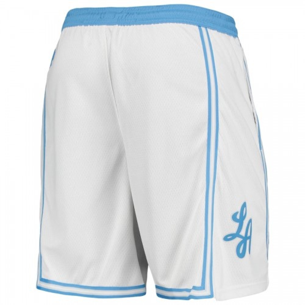 Men's Los Angeles Lakers Nike White 20/21 Swingman Short - City Edition-League Wear Hub