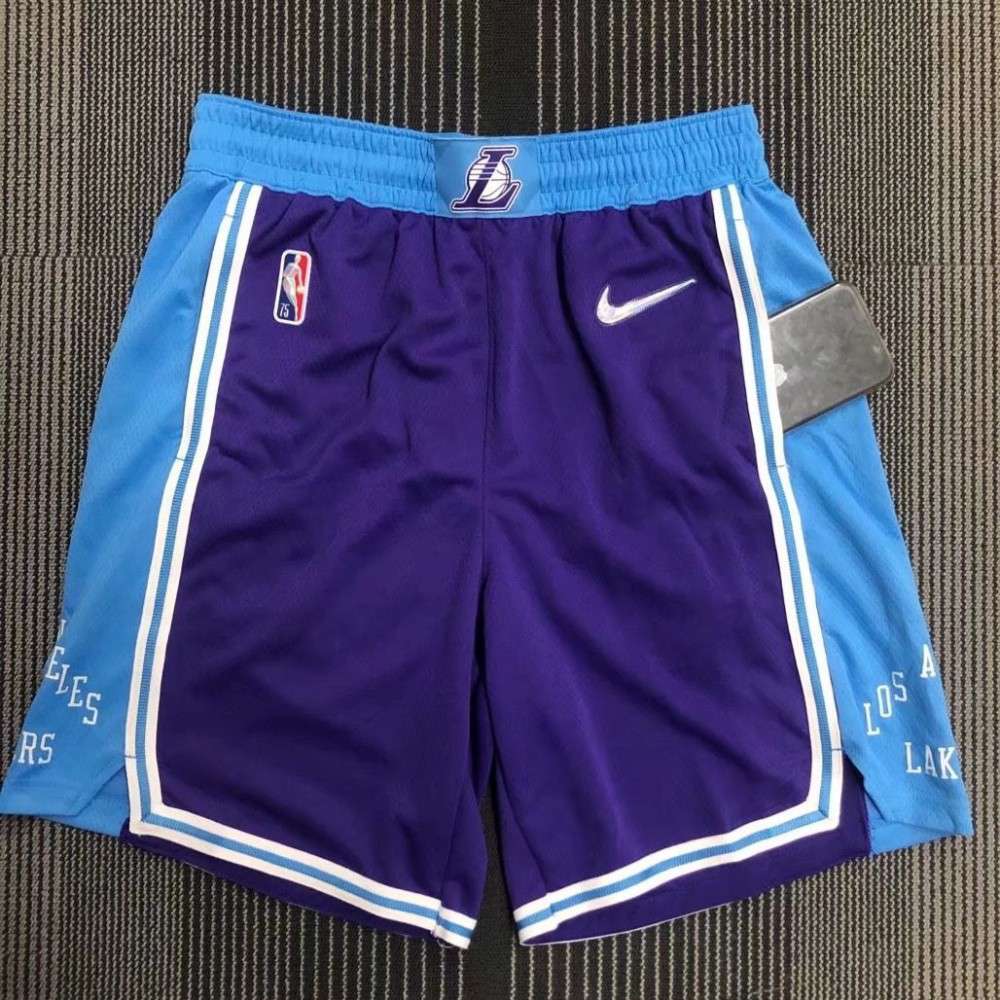 Men's Los Angeles Lakers Nike Purple 21/22 Diamond Swingman Shorts - City Edition-League Wear Hub