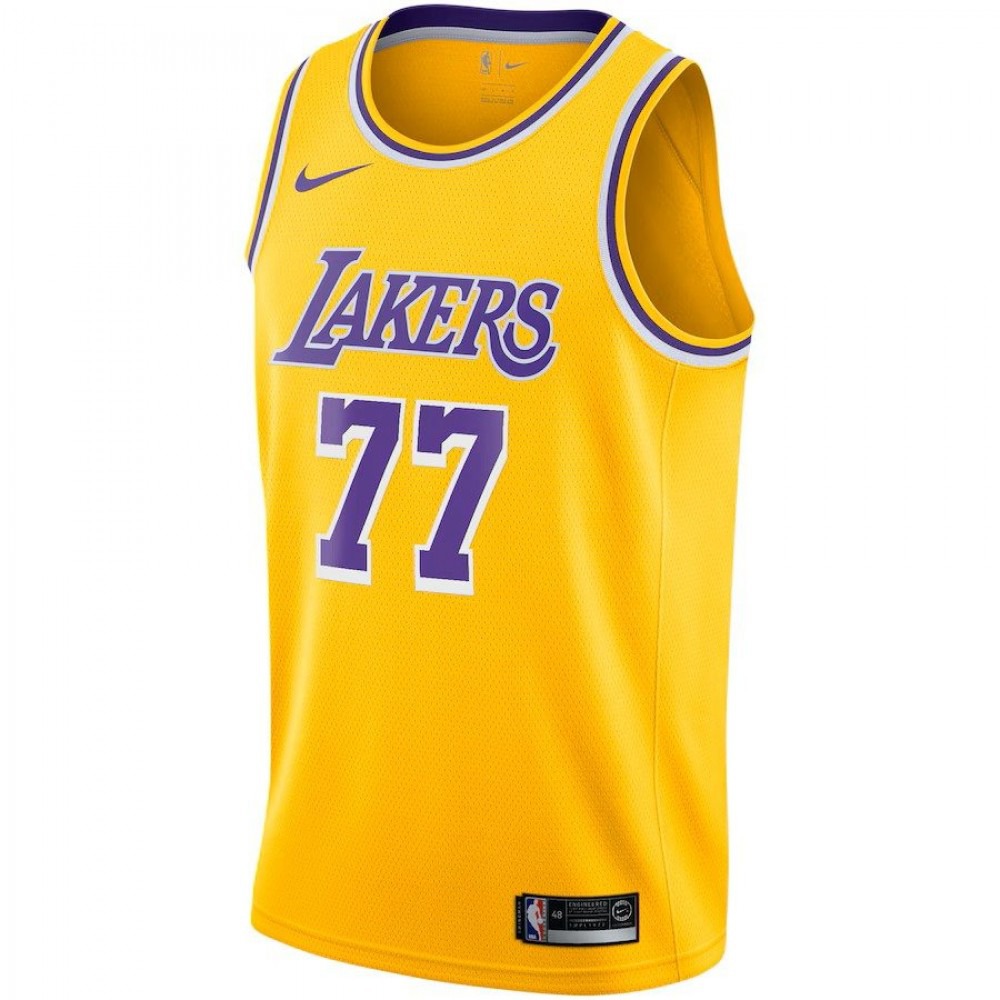 Los Angeles Lakers Youth Nike Icon Edition Swingman Jersey - Gold - Luka Dončić-League Wear Hub