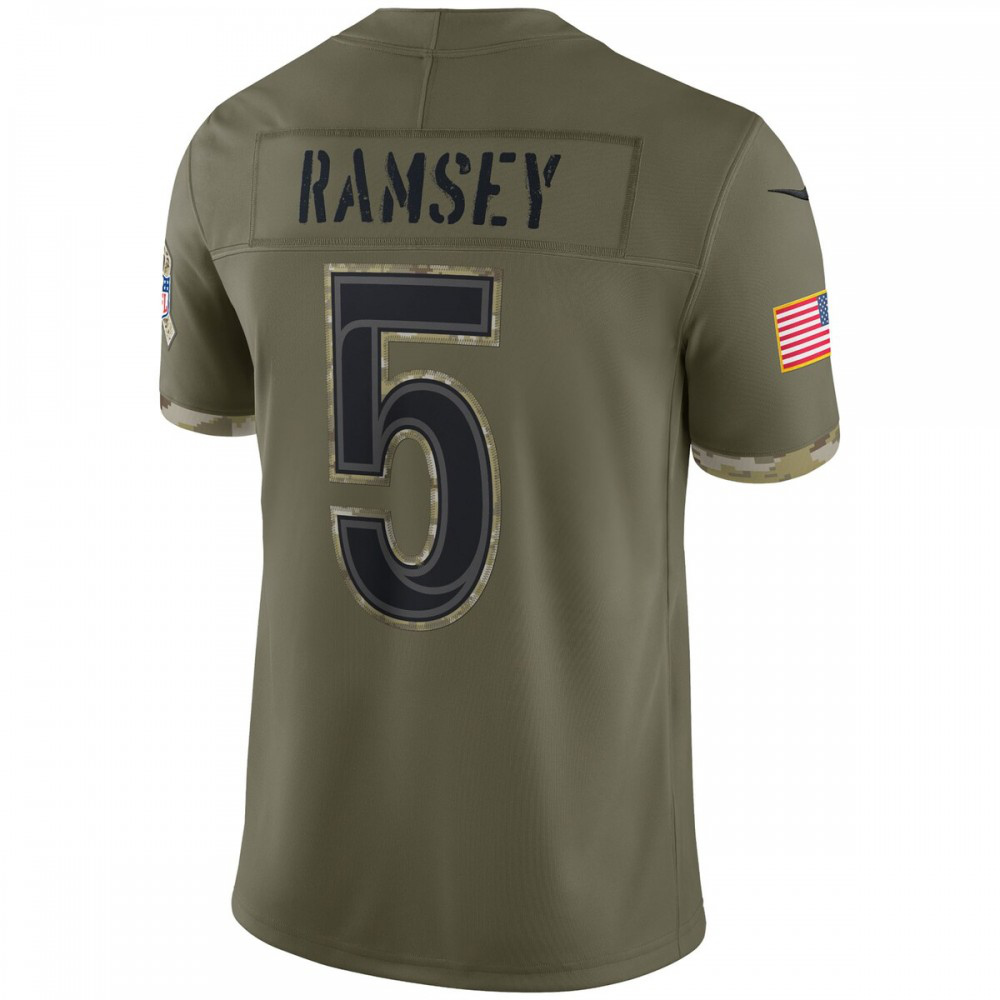 Jalen Ramsey Los Angeles Rams Nike 2022 Salute To Service Limited Jersey - Olive-League Wear Hub