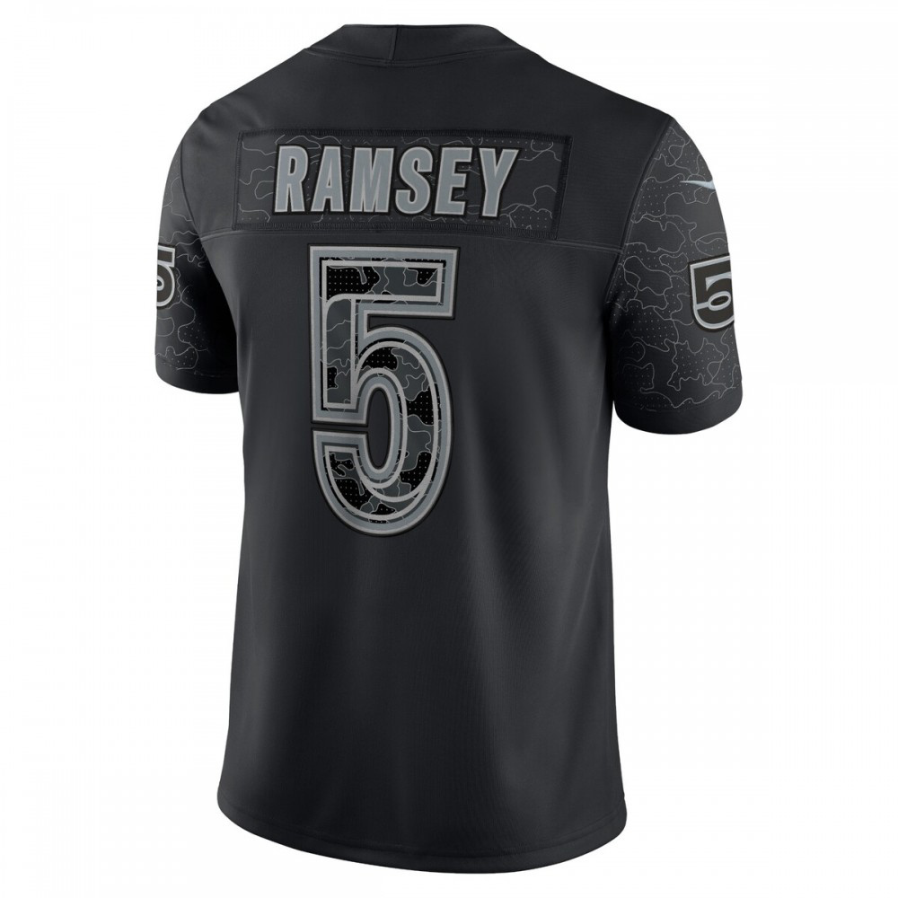 Jalen Ramsey Los Angeles Rams Nike RFLCTV Limited Jersey - Black-League Wear Hub