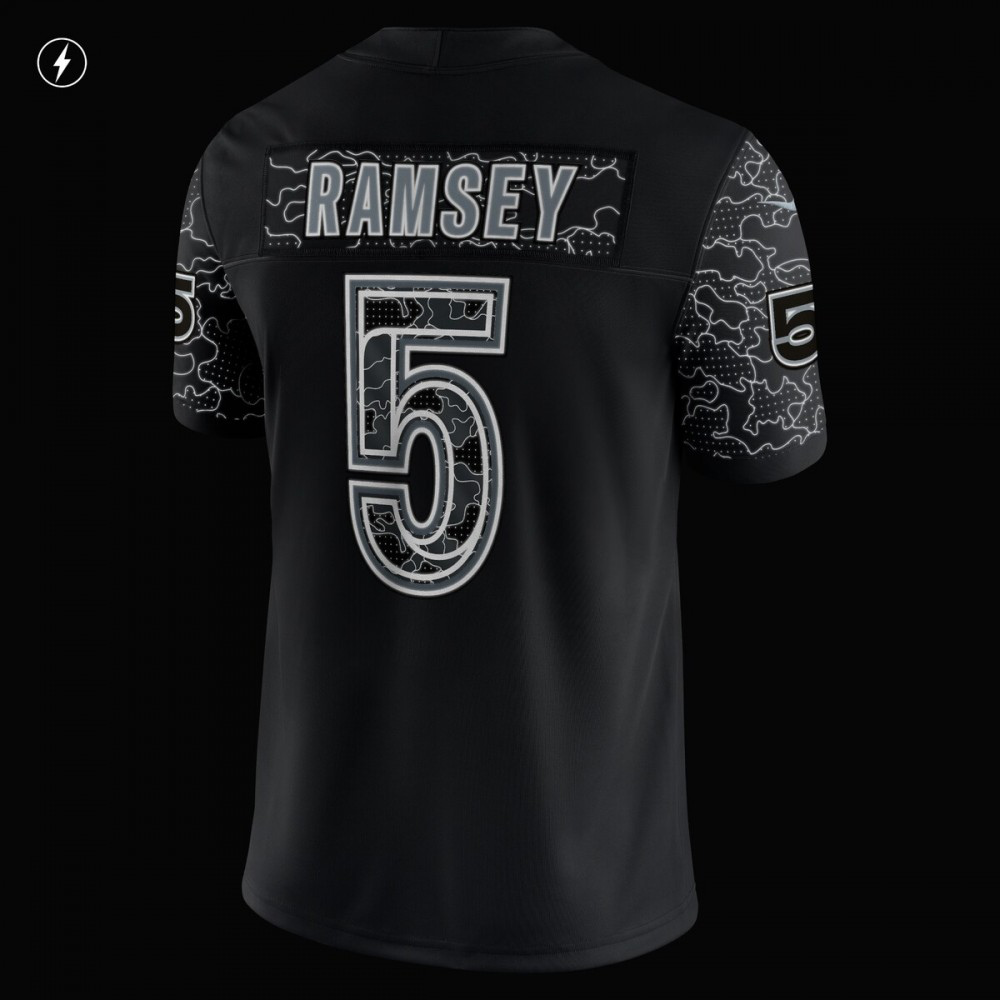 Jalen Ramsey Los Angeles Rams Nike RFLCTV Limited Jersey - Black-League Wear Hub
