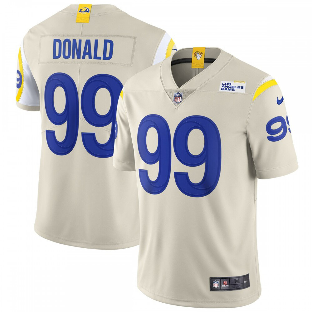 Aaron Donald Los Angeles Rams Nike Vapor Limited Jersey - Bone-League Wear Hub