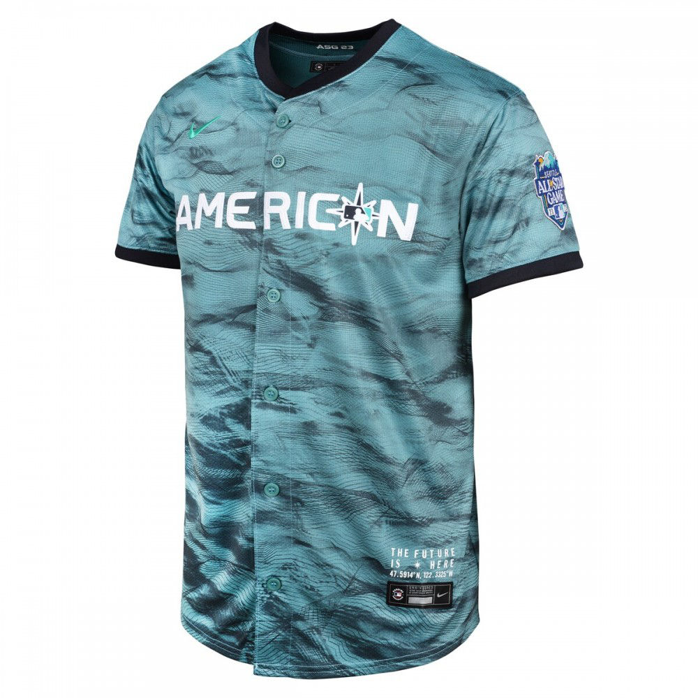American League Seattle Mariners Nike Youth 2023 MLB All-Star Game Limited Jersey - Teal-League Wear Hub