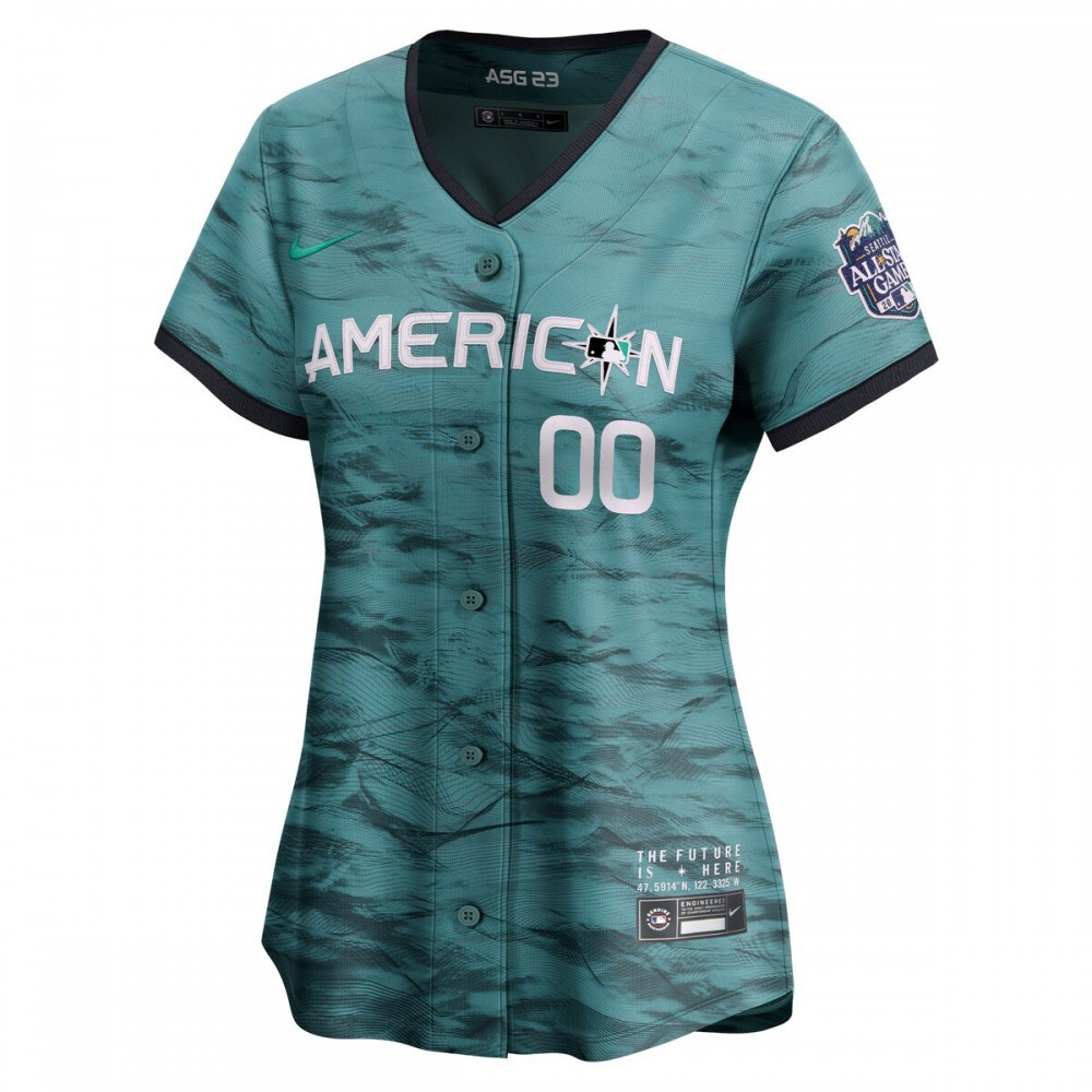 American League Nike Women's 2023 MLB All-Star Game Custom Pick-A-Player Limited Jersey - Teal-League Wear Hub