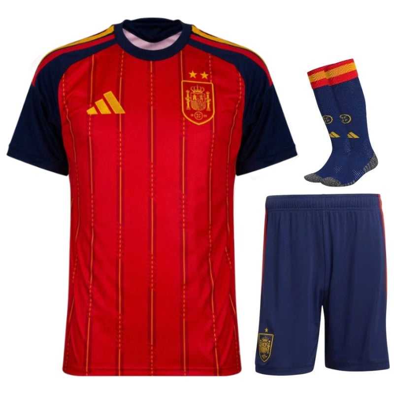 Maillot Espagne 2 étoiles Kit Kids Domicile 26/27-League Wear Hub