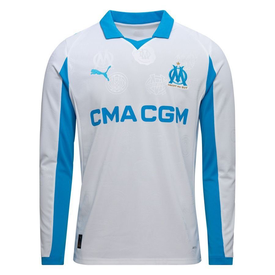 Marseille Home Shirt 25/26 Long Sleeves-League Wear Hub