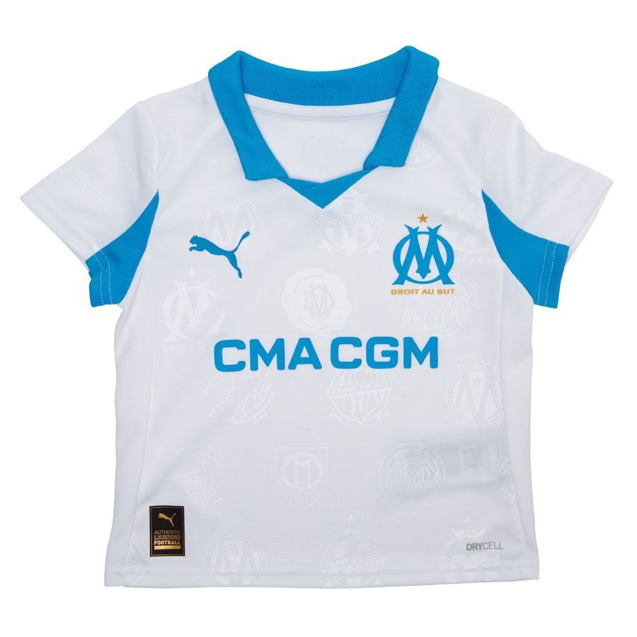 Marseille Home Shirt 25/26 Mini-Kit Kids-League Wear Hub