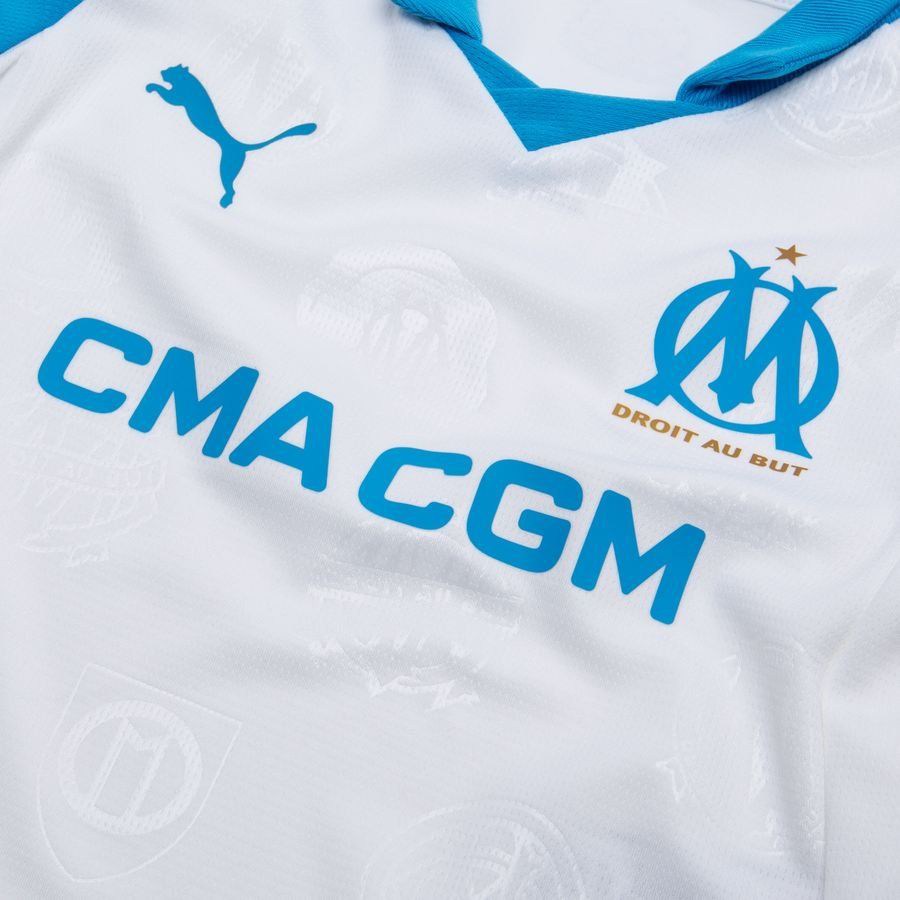 Marseille Home Shirt 25/26 Mini-Kit Kids-League Wear Hub