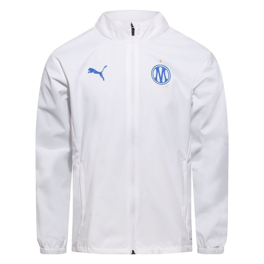 Marseille Training Jacket All Weather - PUMA White/Team Royal Blue-League Wear Hub