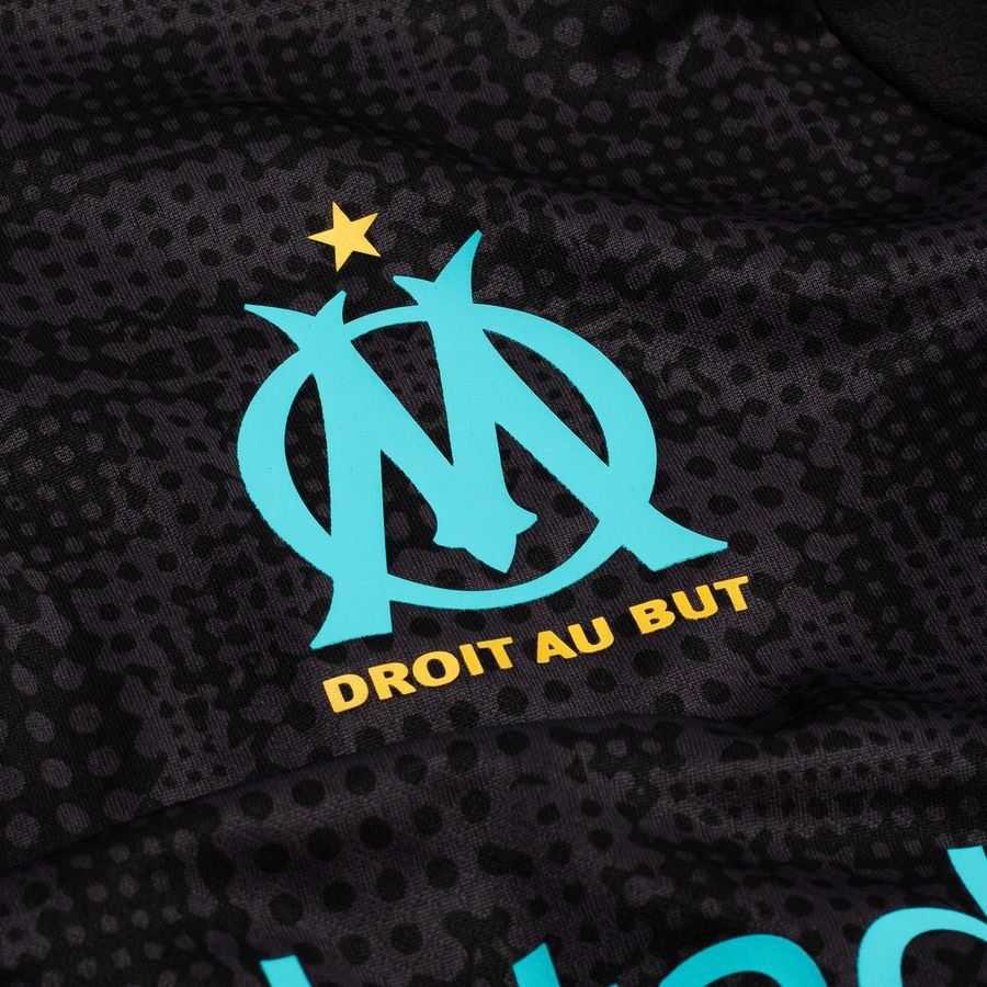 Marseille Training Shirt 1/4 Zip - PUMA Black/Team Aqua-League Wear Hub