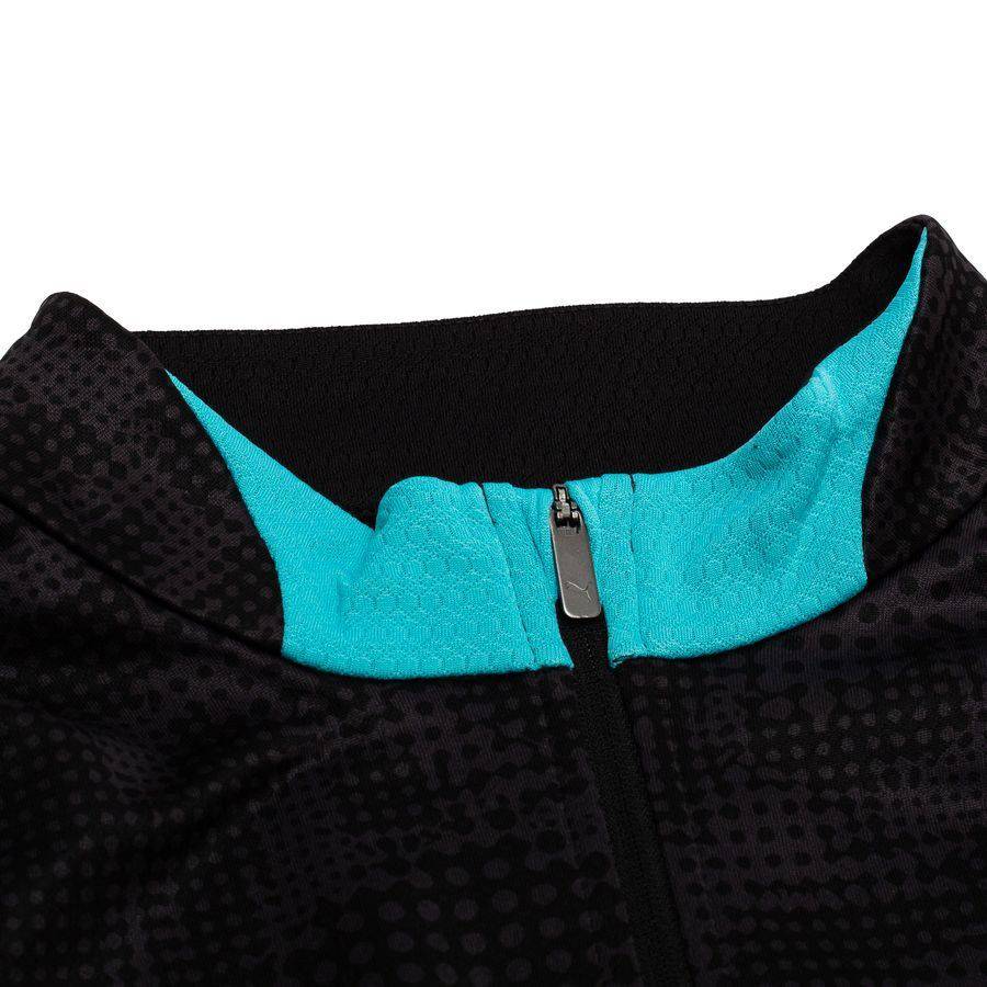 Marseille Training Shirt 1/4 Zip - PUMA Black/Team Aqua Kids-League Wear Hub