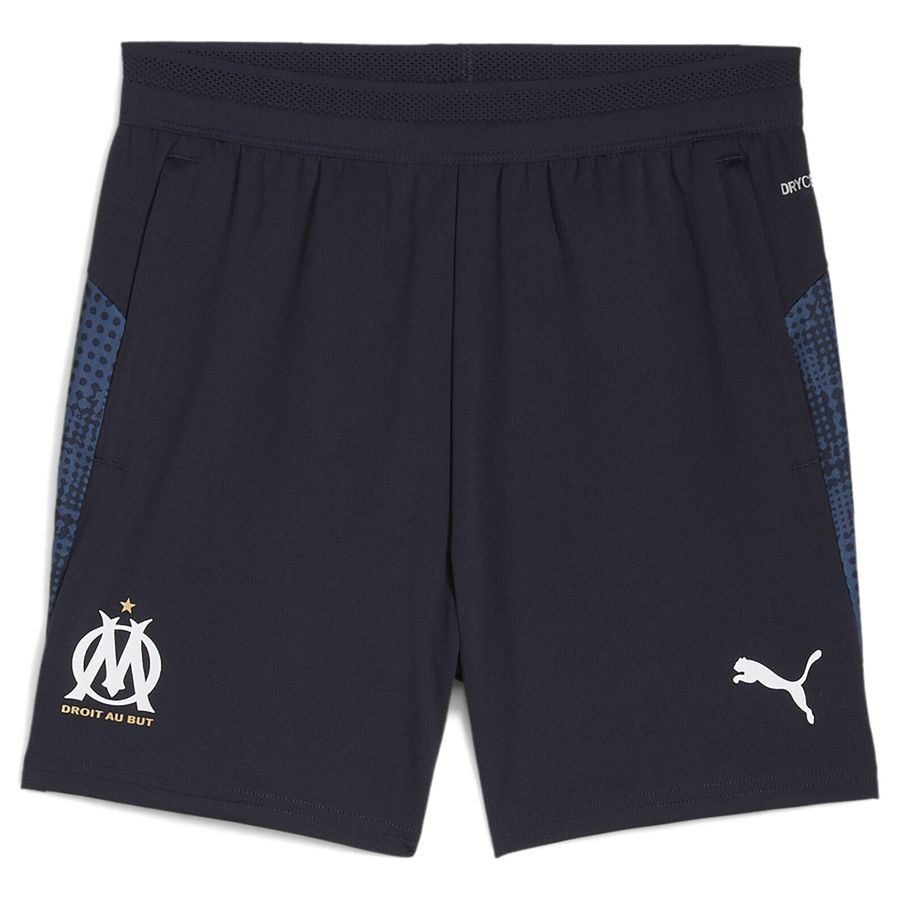 Marseille Training Shorts - New Navy/PUMA White Kids-League Wear Hub
