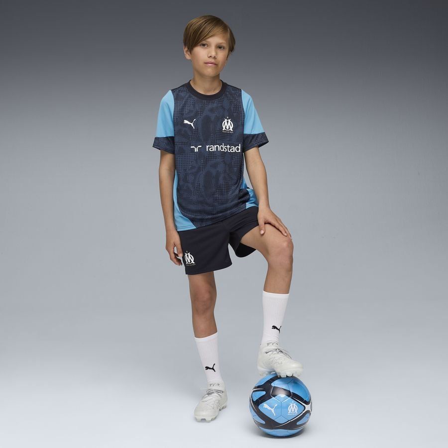 Marseille Training Shorts - New Navy/PUMA White Kids-League Wear Hub