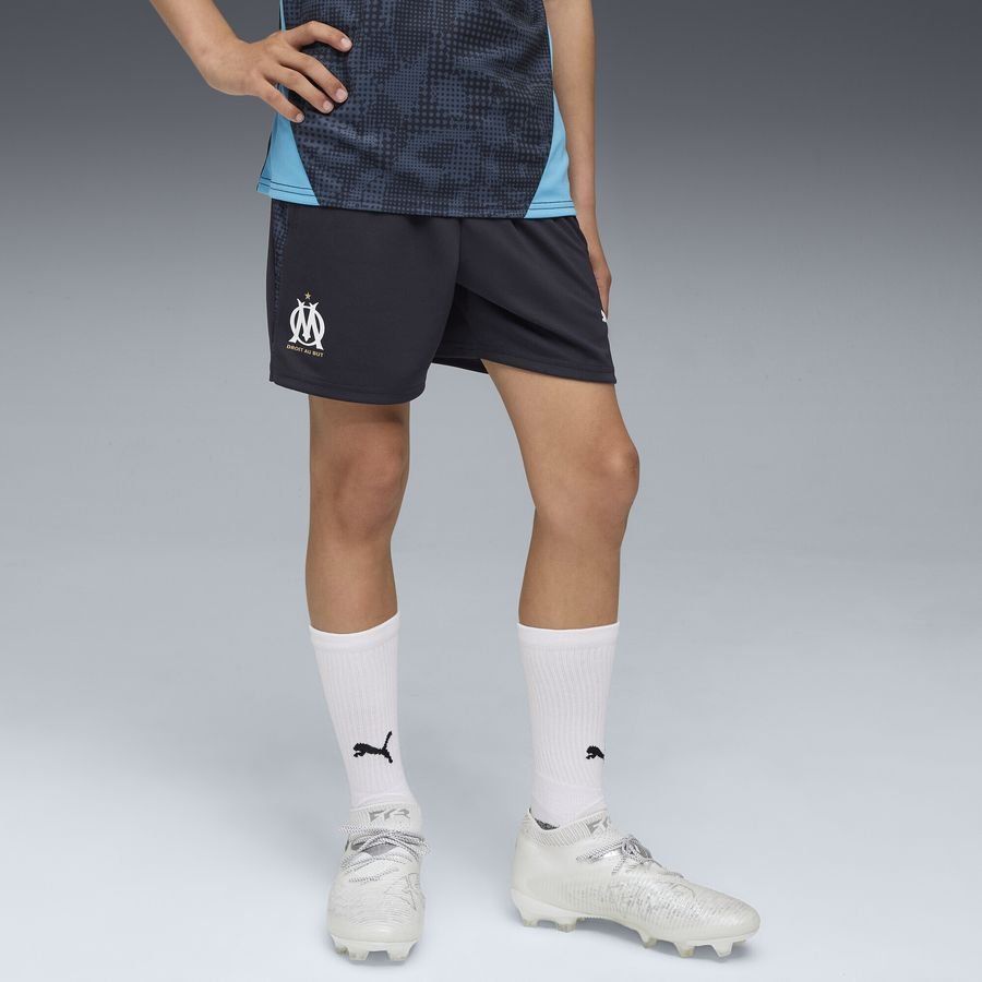 Marseille Training Shorts - New Navy/PUMA White Kids-League Wear Hub