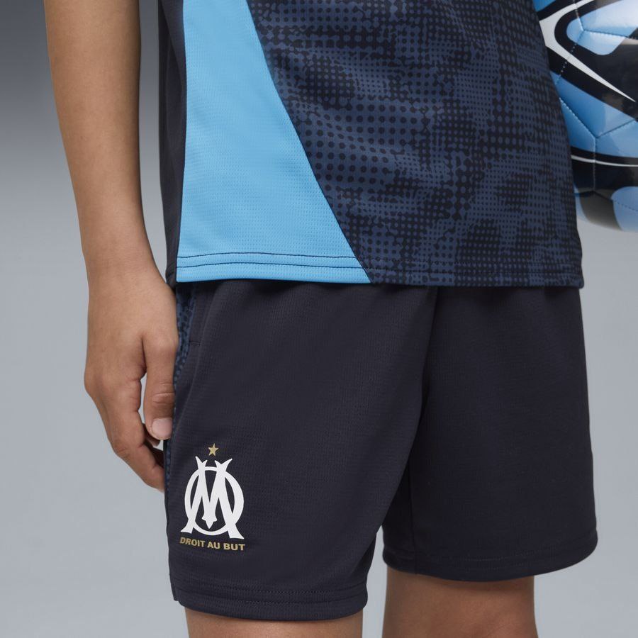 Marseille Training Shorts - New Navy/PUMA White Kids-League Wear Hub
