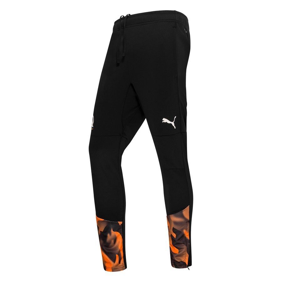 Marseille Training Trousers - Black/Rickie Orange-League Wear Hub