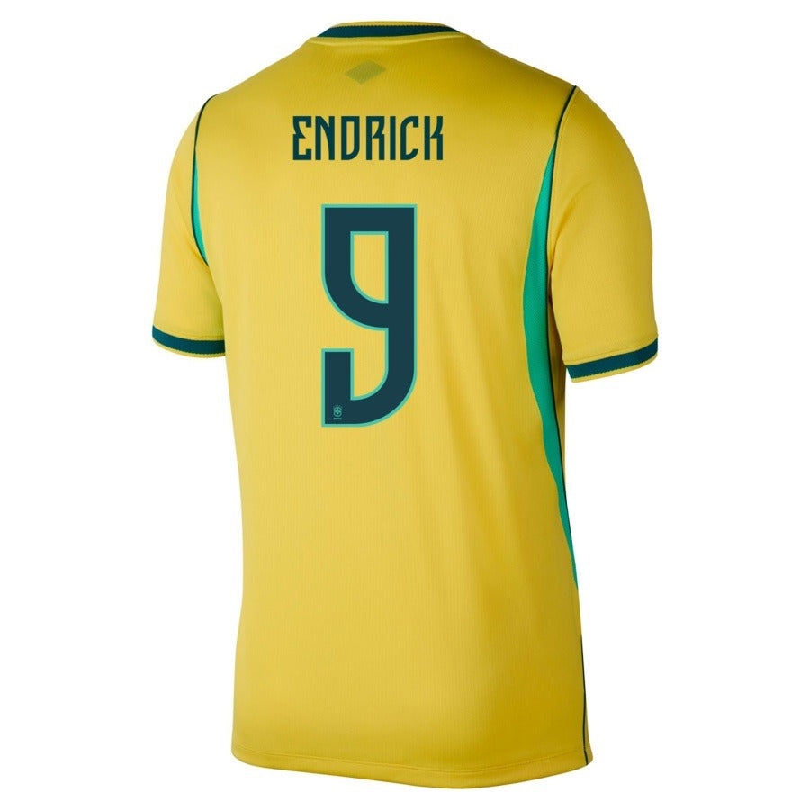 Men's Brazil Endrick Home Jersey 26/27-League Wear Hub