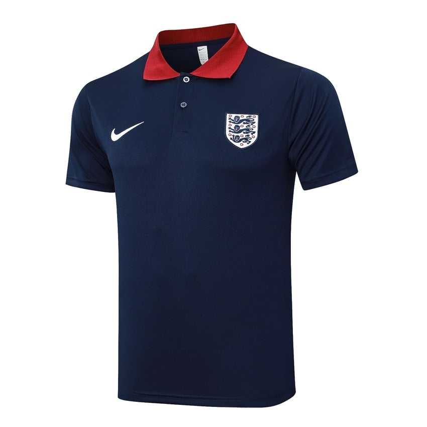 Men's England Polo Shirt 24/25 Dark Blue-League Wear Hub