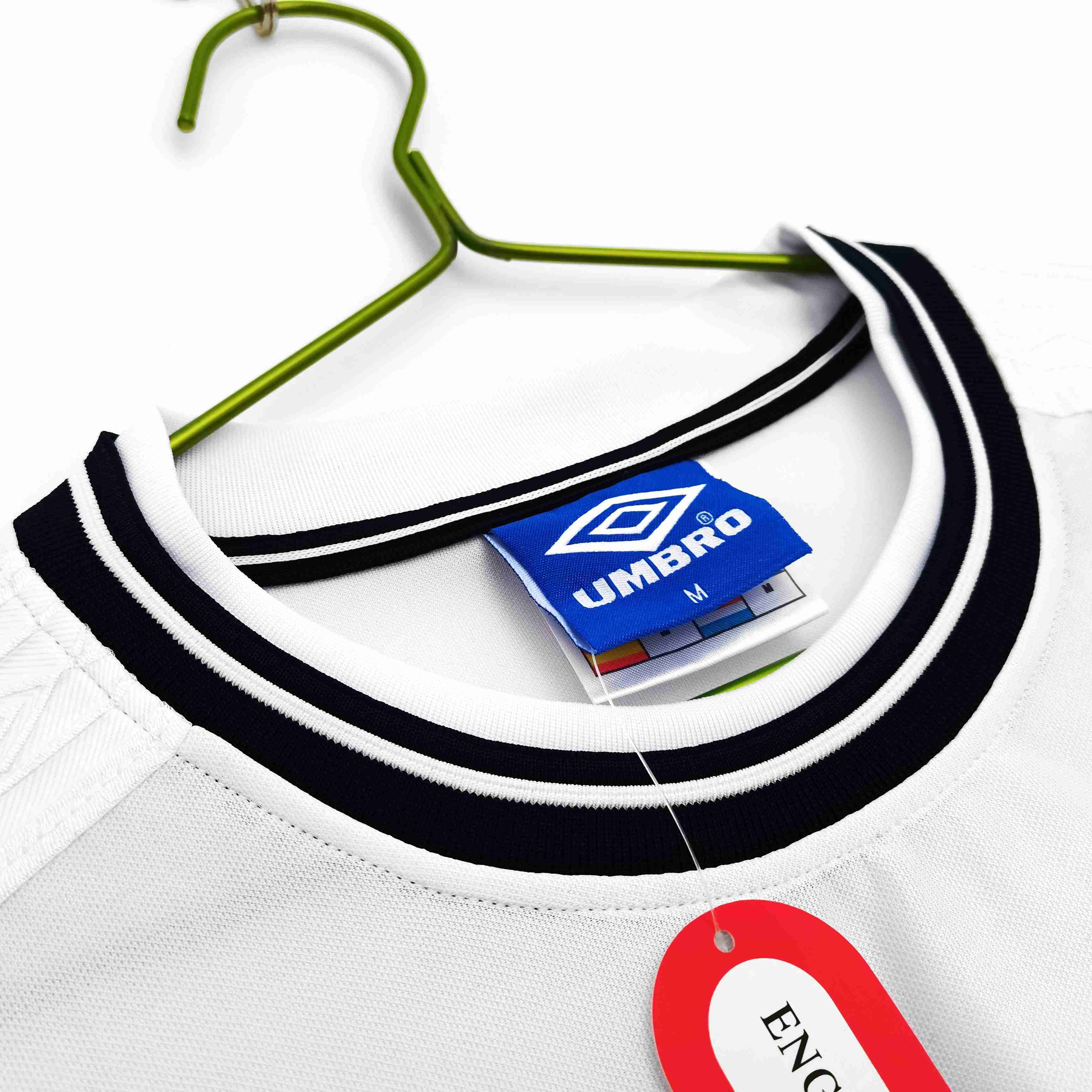 Men's England Retro Vintage 99/00 Home Jersey-League Wear Hub