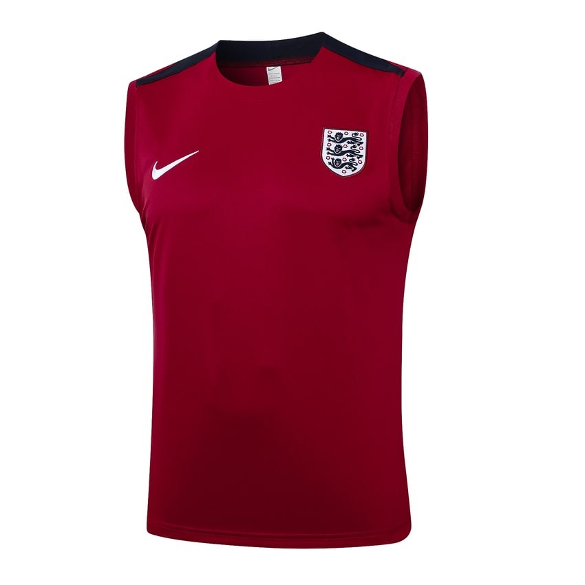 Men's England Sleeveless Top Shorts 24/25 Red-League Wear Hub
