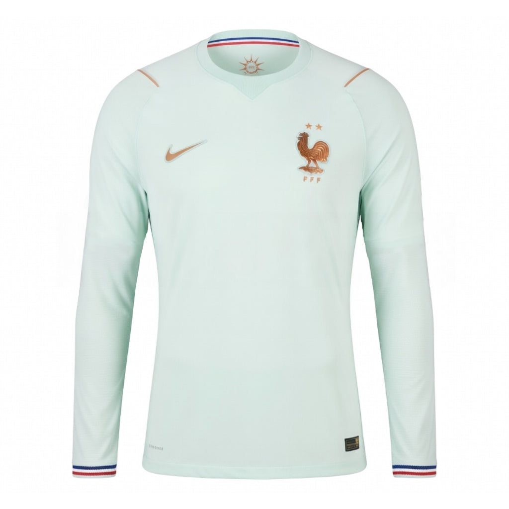 Men's France Long Sleeve Away Shirt Green World Cup 2026-League Wear Hub