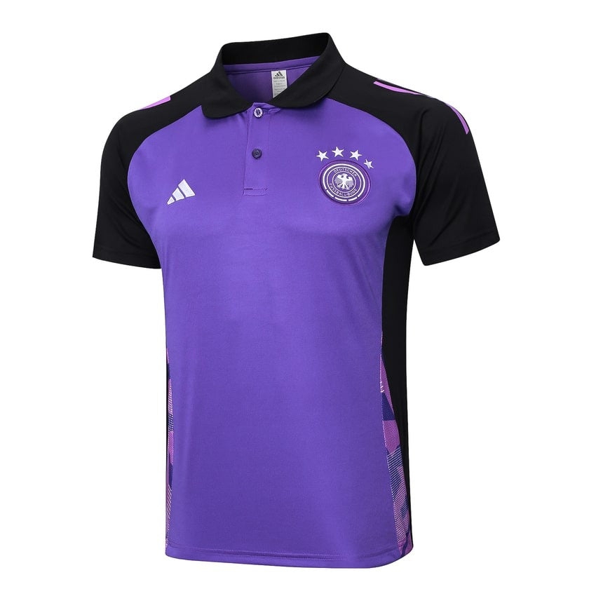 Men's Germany Polo Shirt 24/25 Purple-League Wear Hub