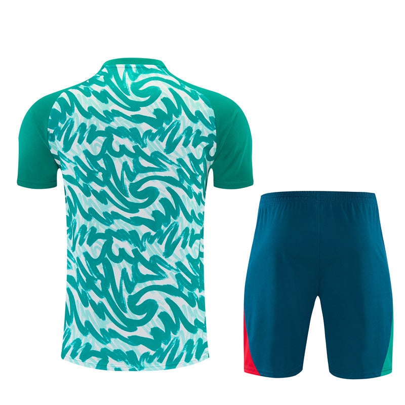 Men's Portugal Kit Short 26/27 Green White Camouflage-League Wear Hub