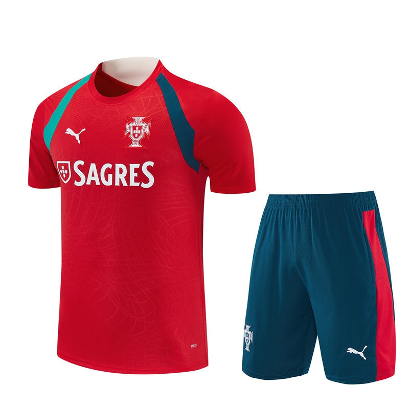 Men's Portugal Kit Shorts Red 26/27-League Wear Hub