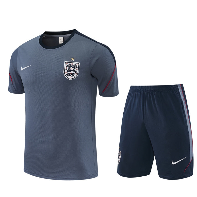 Men's/Kids' England Jersey Shorts Set 26/27 Grey-League Wear Hub