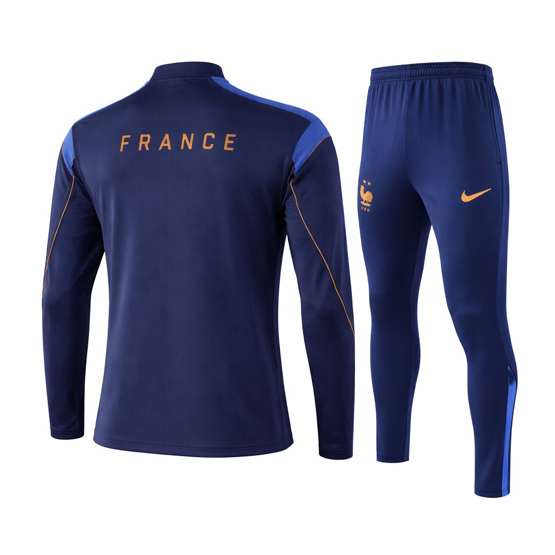 Men's/Kids' France Training Tracksuit 25/26 Dark Blue-League Wear Hub