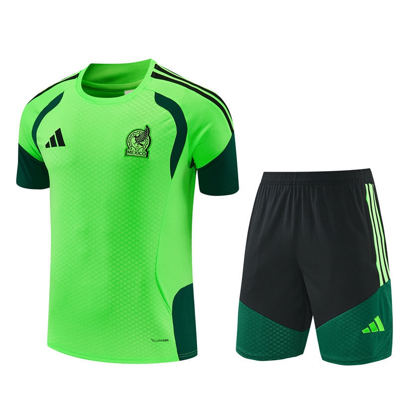 Men's/Kids' Mexico Jersey and Shorts Set 26/27 Green-League Wear Hub