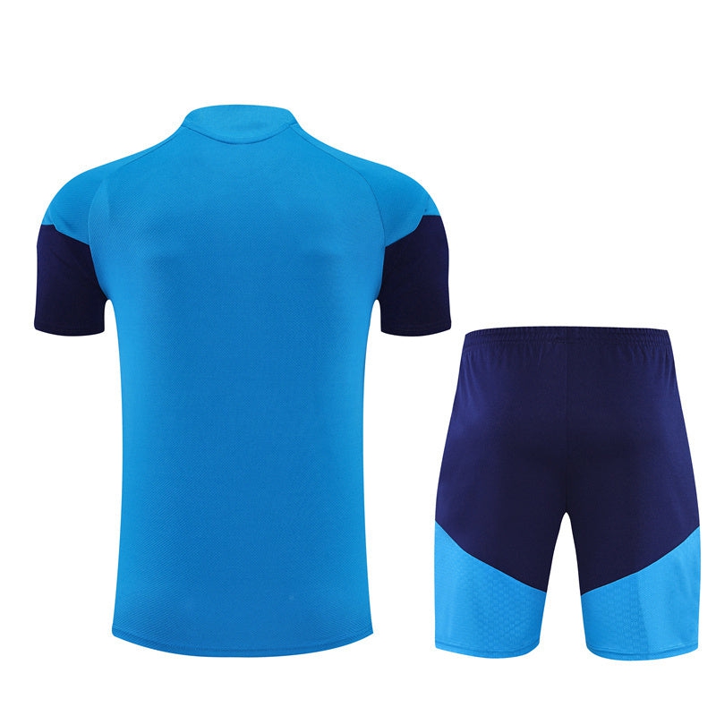 Men's/Kids' Spain Jersey Shorts Set 26/27 Blue-League Wear Hub
