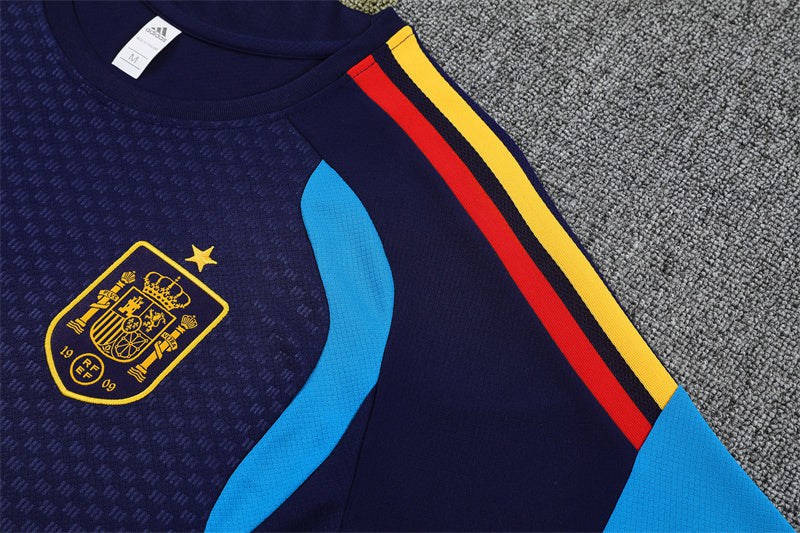 Men's/Kids' Spain Jersey Shorts Set 26/27 Dark Blue-League Wear Hub