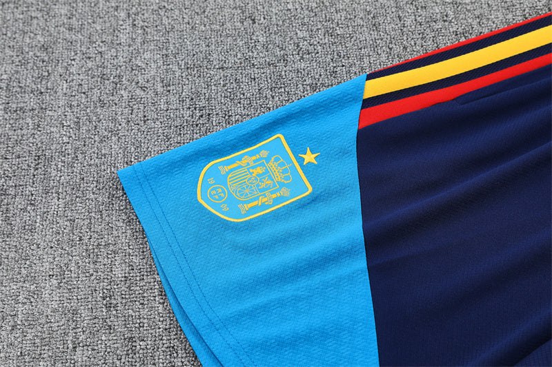 Men's/Kids' Spain Jersey Shorts Set 26/27 Dark Blue-League Wear Hub