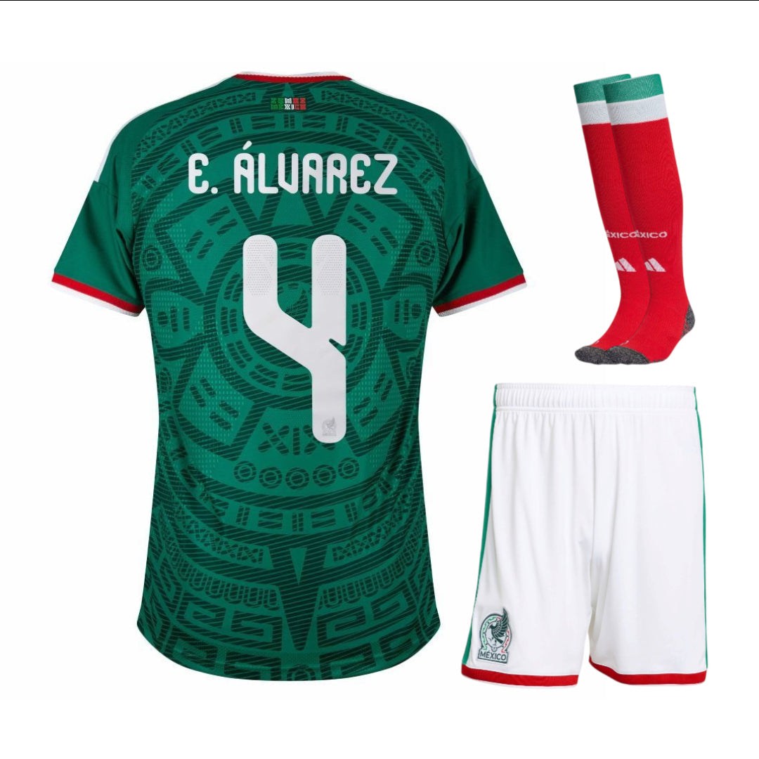 Mexico Alvarez Kit Kids Home Jersey 26/27-League Wear Hub