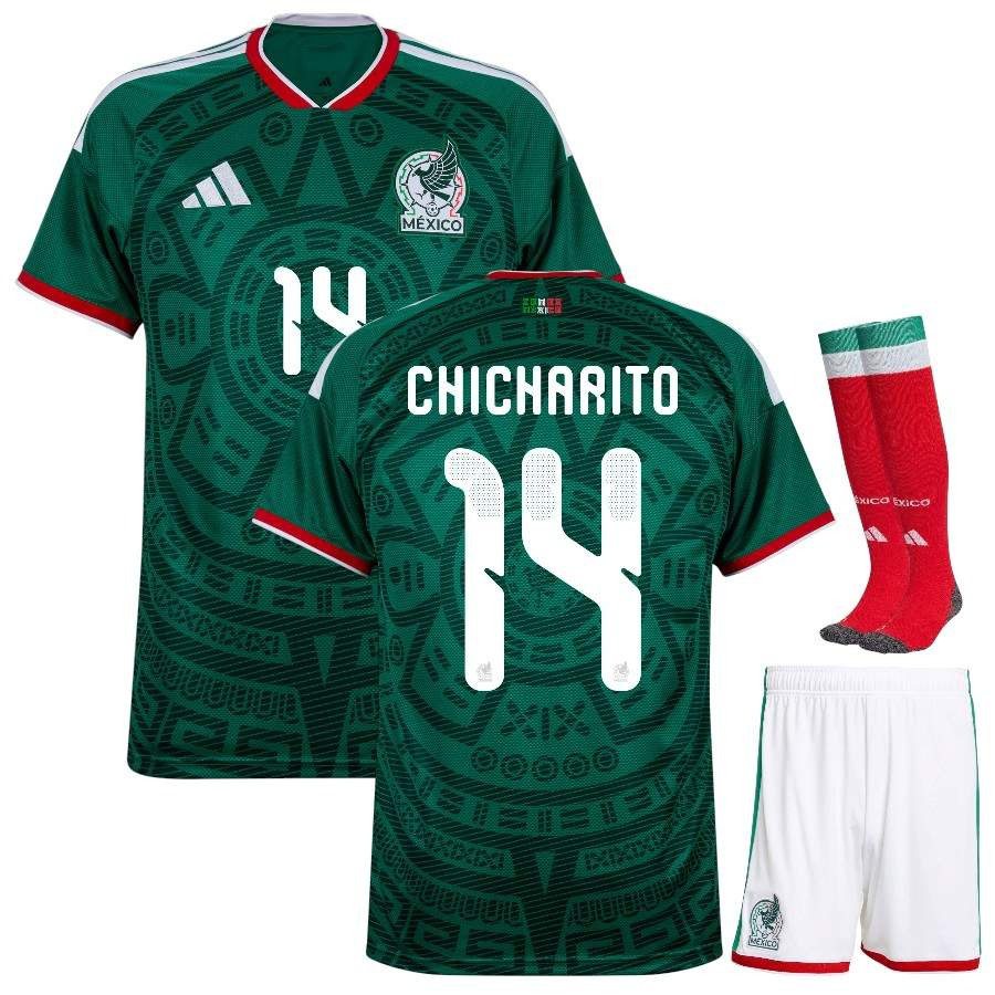 Mexico Chicharito Home Kit Kids 26/27-League Wear Hub