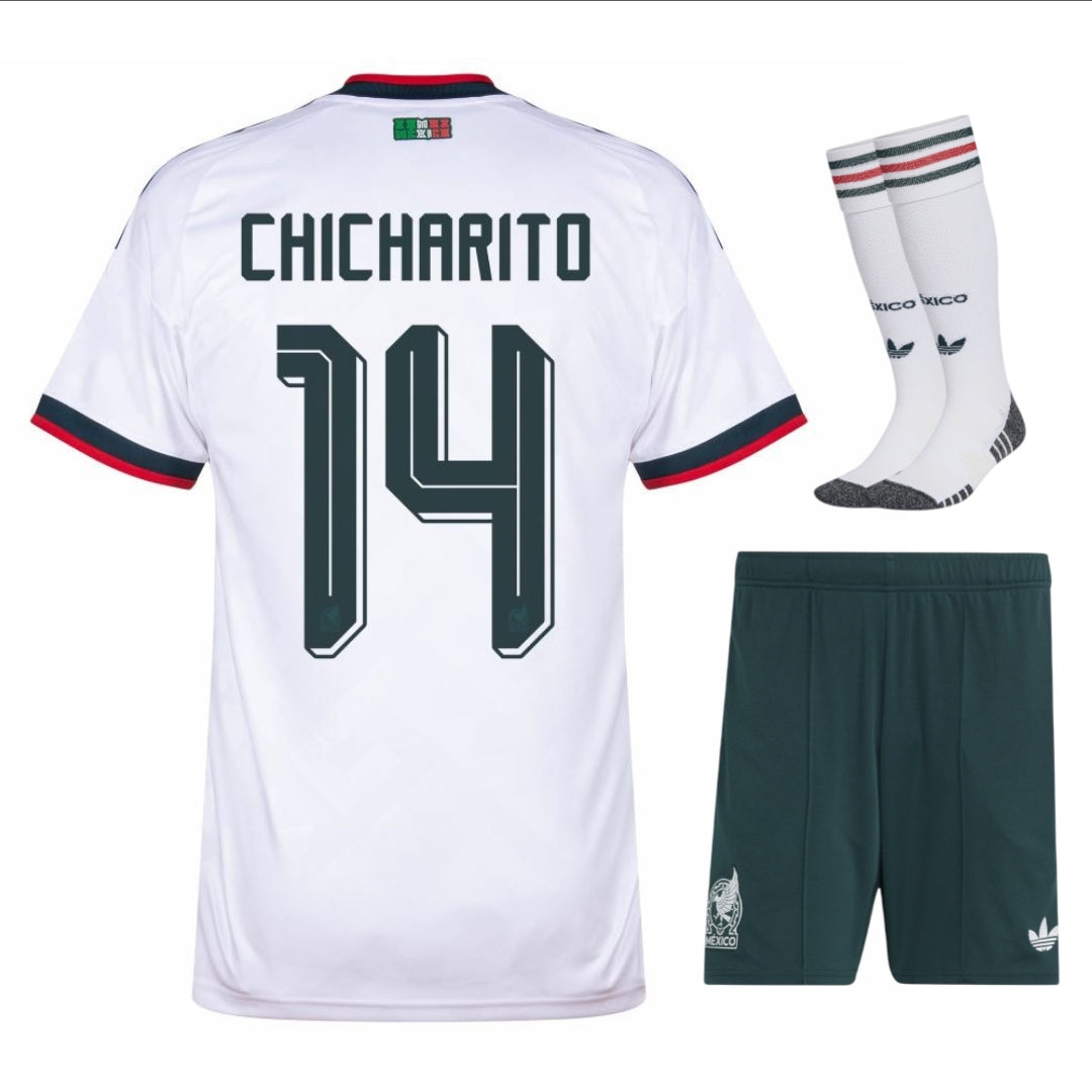 Mexico Chicharito Kids Away Kit 26/27-League Wear Hub