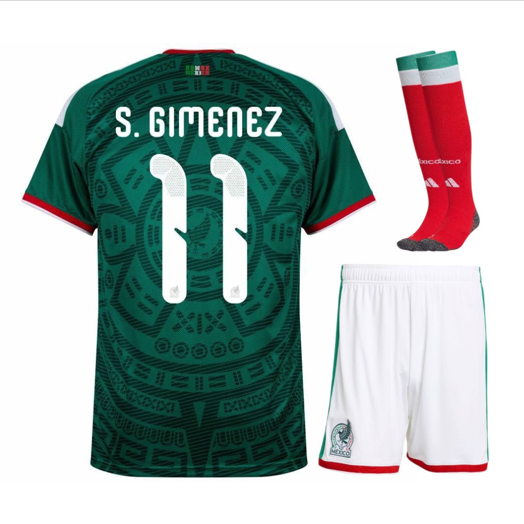 Mexico Gimenez Kids Home Kit 26/27-League Wear Hub