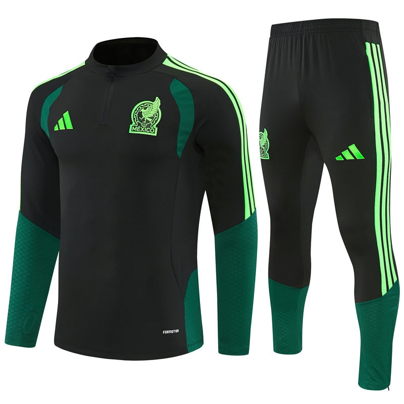 Mexico Training Tracksuit Men's/Kids' 26/27 Black-League Wear Hub