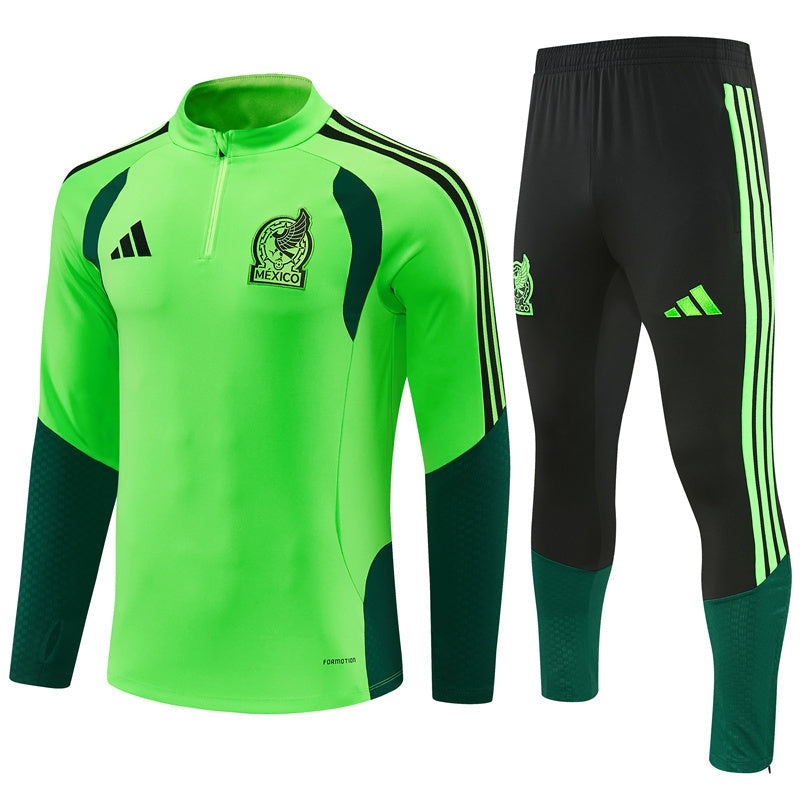 Mexico Training Tracksuit Men/Kids 26/27 Green-League Wear Hub
