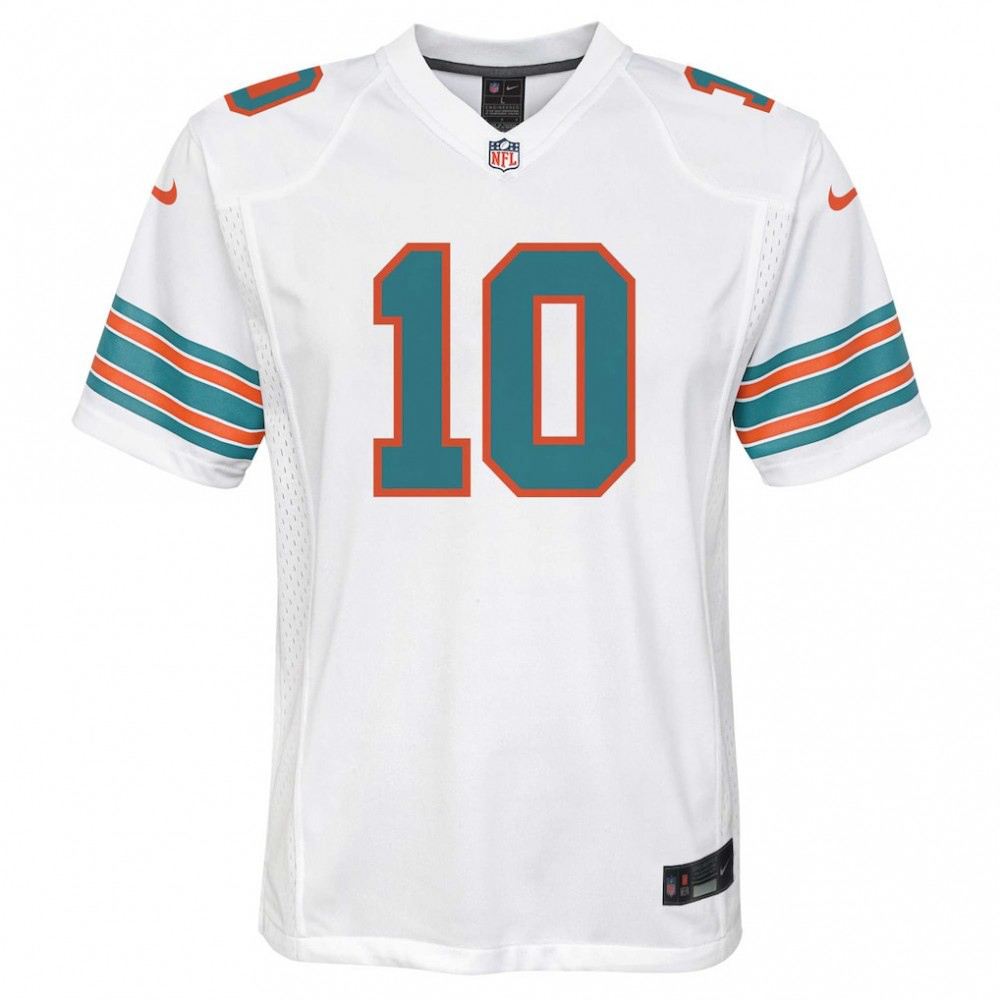 Tyreek Hill Miami Dolphins Nike Youth Game Jersey - White-League Wear Hub