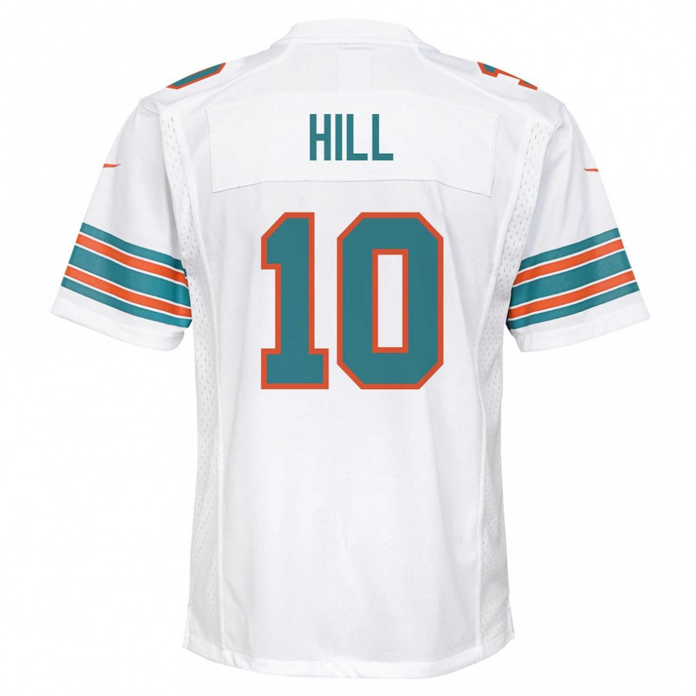 Tyreek Hill Miami Dolphins Nike Youth Game Jersey - White-League Wear Hub