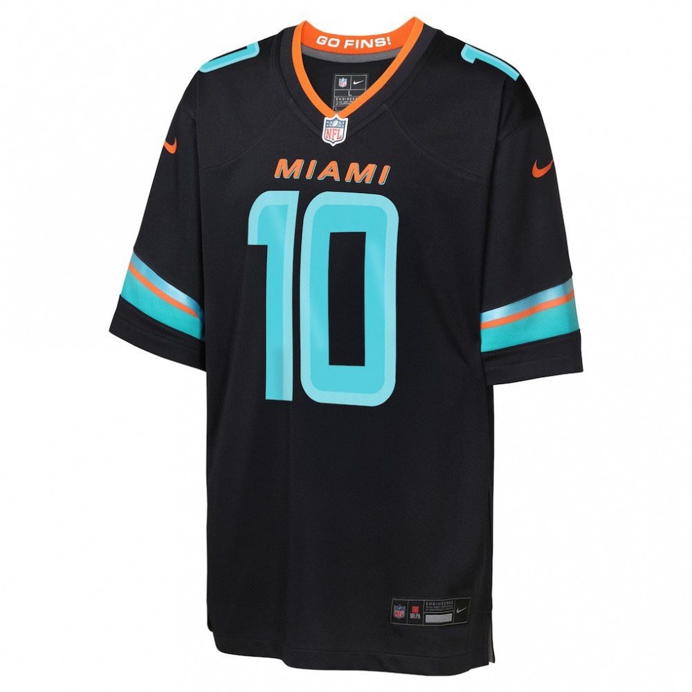 Tyreek Hill Miami Dolphins Nike Youth 2025 Rivalries Collection Game Jersey - Pitch Blue-League Wear Hub