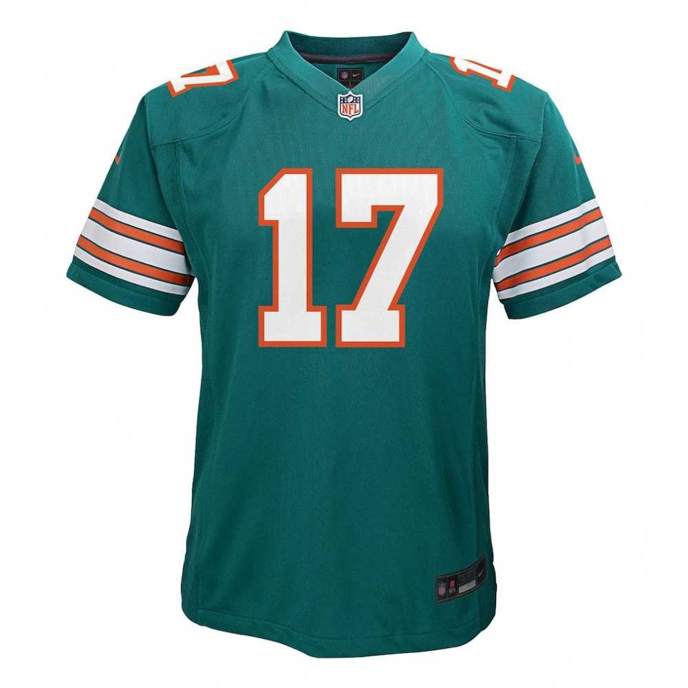 Jaylen Waddle Miami Dolphins Nike Youth Game Jersey - Aqua-League Wear Hub