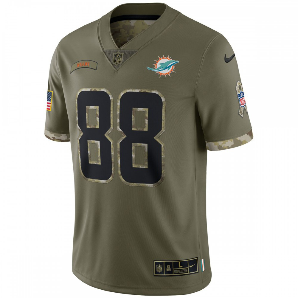 Mike Gesicki Miami Dolphins Nike 2022 Salute To Service Limited Jersey - Olive-League Wear Hub